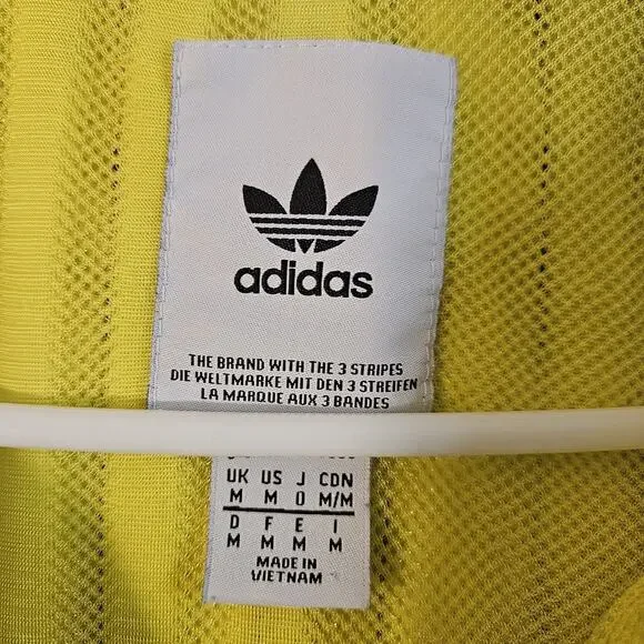ADIDAS Men Arondak Windbreaker Jacket Sz M Pullover 1/2 Zip Blue Yellow - Picture 6 of 8